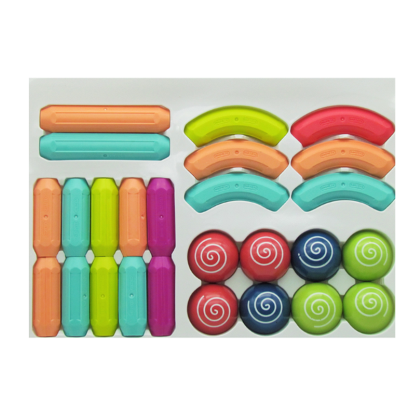 Magnetic Stick Building Set for Kids - 46 Pieces