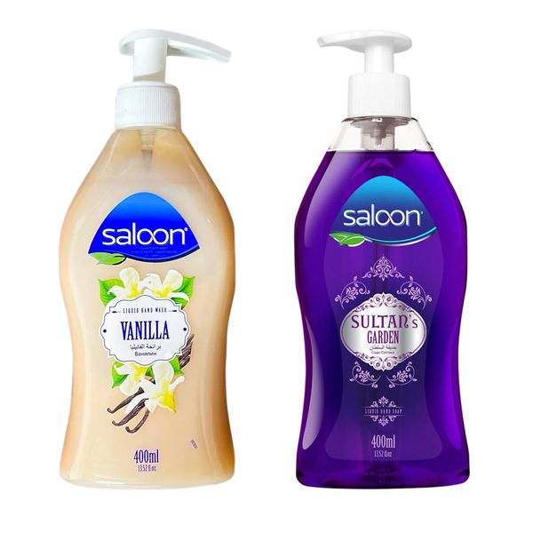 Saloon Liquid Hand Soap - Lavender Sultan's Garden &amp; Vanilla Combo - 400ml