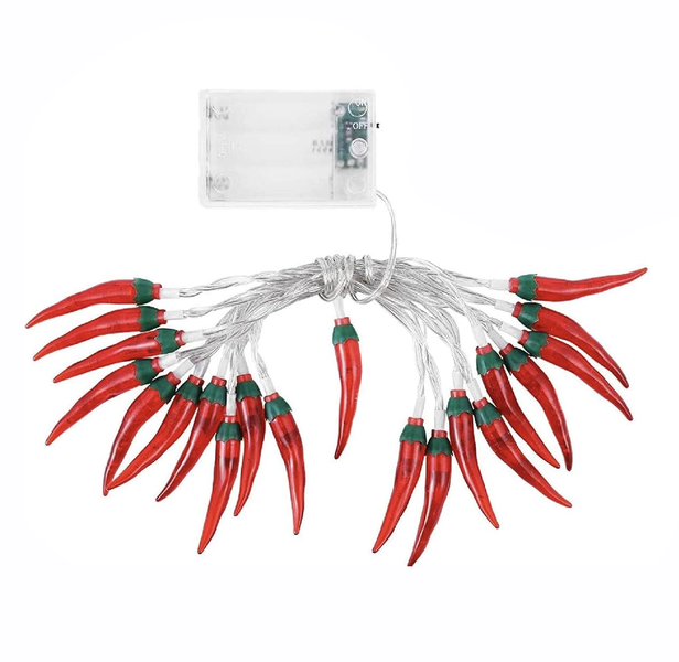 Decor Battery Operated Chilli String LED Fairy Light (20 pieces)
