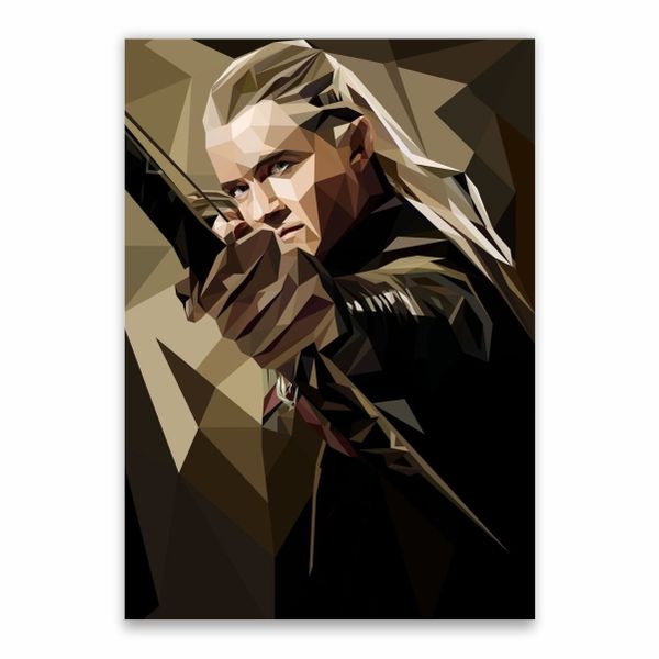 Legolas Cubist Art Poster - A1