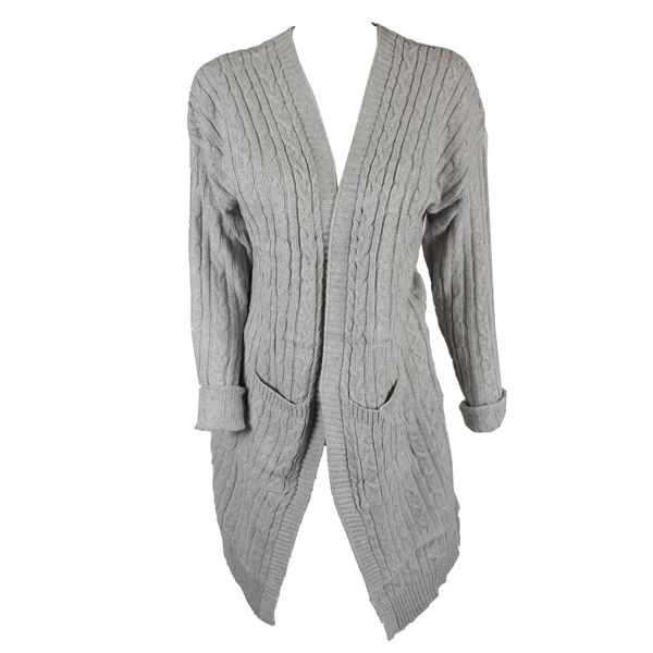 Blackcherry Grey Tunic Cardigan