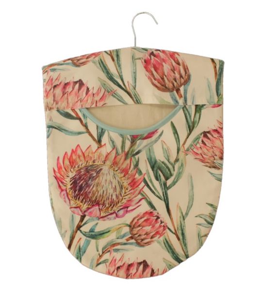 Peg Bag - Convenient with Wooden Hanger