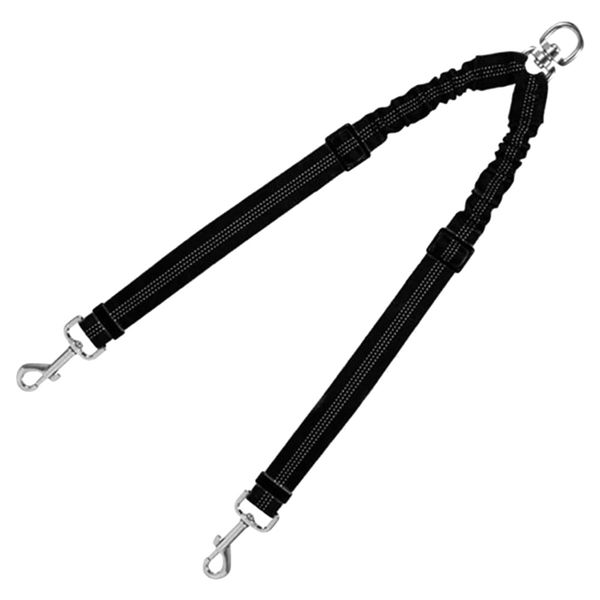Pet No Tangle 360 Swivel Rotation Adjustable Length Dual Dog Leash (70cm)