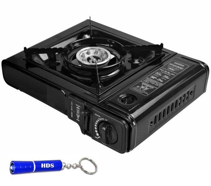 Aruif Portable Gas Stove Cassette with HDS Branded Keyring Torch