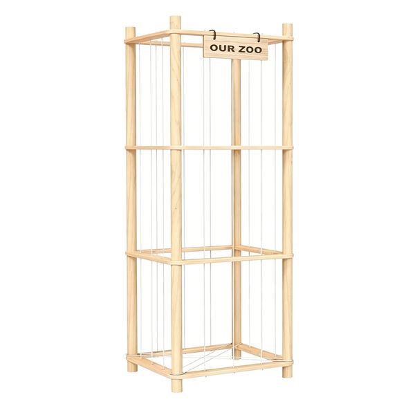 3 Tier Floor-Standing Stuffed Animal Storage Rack Large Toy Organiser