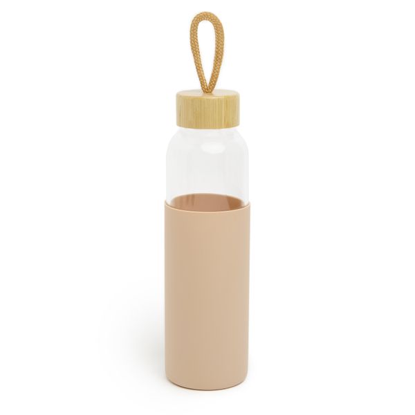 George &amp; Mason - Glass Bottle with Silicone Sleeve - Blush