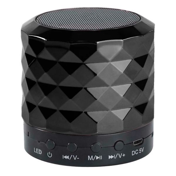 Portable Mini Bluetooth Speaker with 2GB Micro SD Card- Black