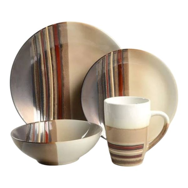 16 Pieces Stylish Dinnerware Set:ceramic