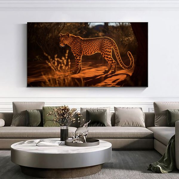 Canvas Wall Decor - Cheetah Shadow - 0269