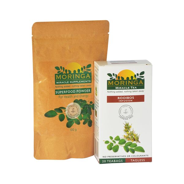 Moringa Powder and Moringa Tea - Rooibos Infusion