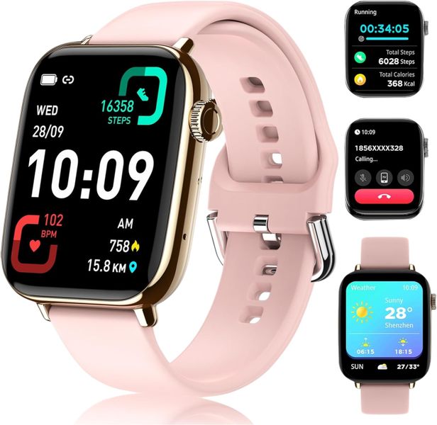 Men Women - Answer/Make Calls 1.91" Smart SpO2 Heart Rate Sleep Monitor