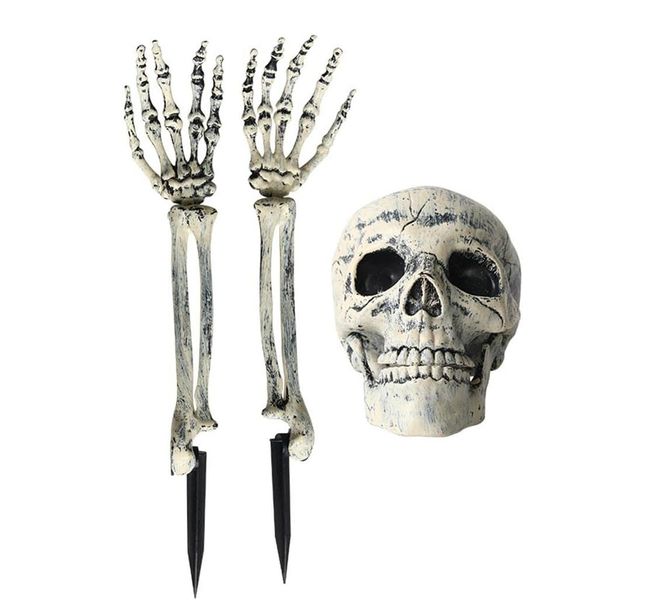 Halloween Skull and Hands Decoration Props