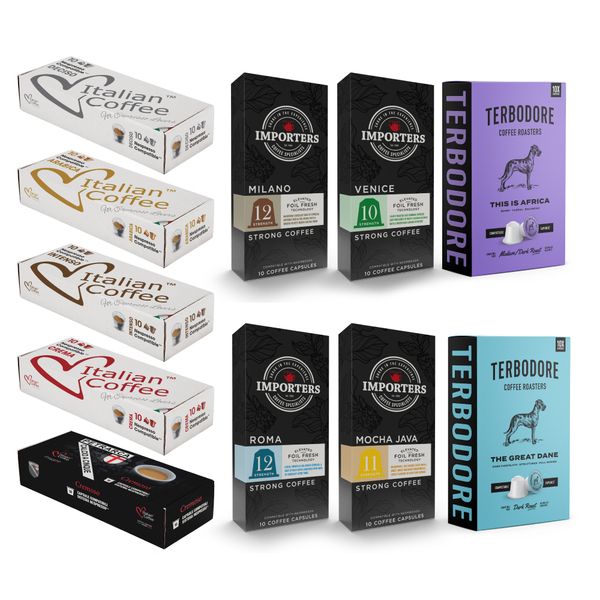 Italian Sampler Selection Nespresso Compatible Capsules - 100