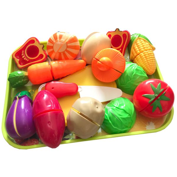 Fruit and Vegetable Cutting Game Kitchen Toy 11 Pieces Set