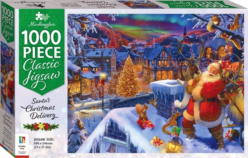 Mindbogglers: Santa's Christmas Delivery 1000-Piece Jigsaw