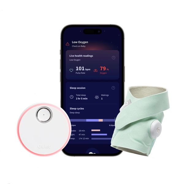 Owlet Dream Sock - FDA - Cleared Smart Baby Monitor 0-18Months
