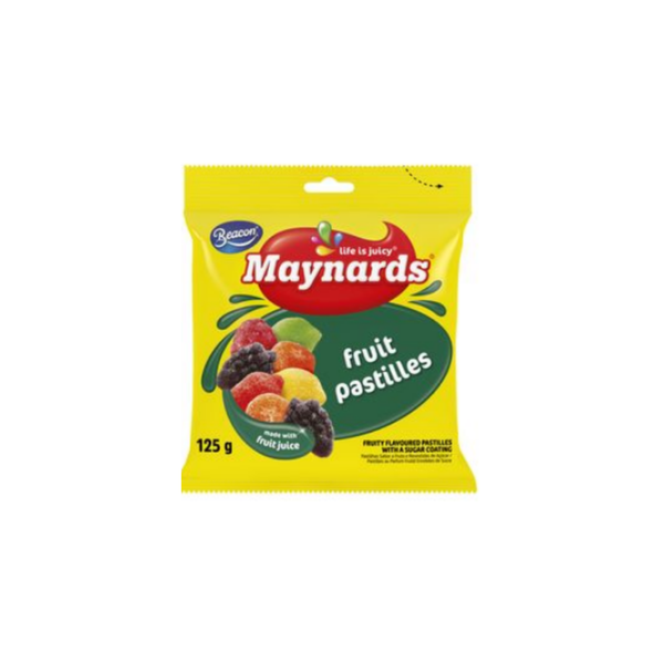 Maynards Frutips Fruit Pastilles 125g - 24 Pack