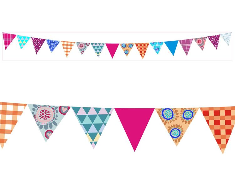Fantastick - Bunting Vinyl Border