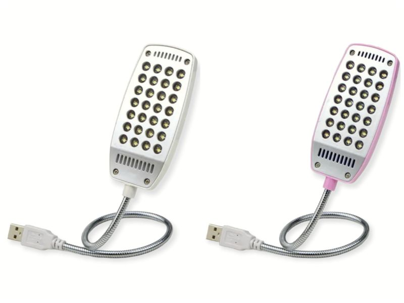 Mini Flexible Ultra Bright 28LED USB Reading Light Laptop Notebook Lamp 2Pc