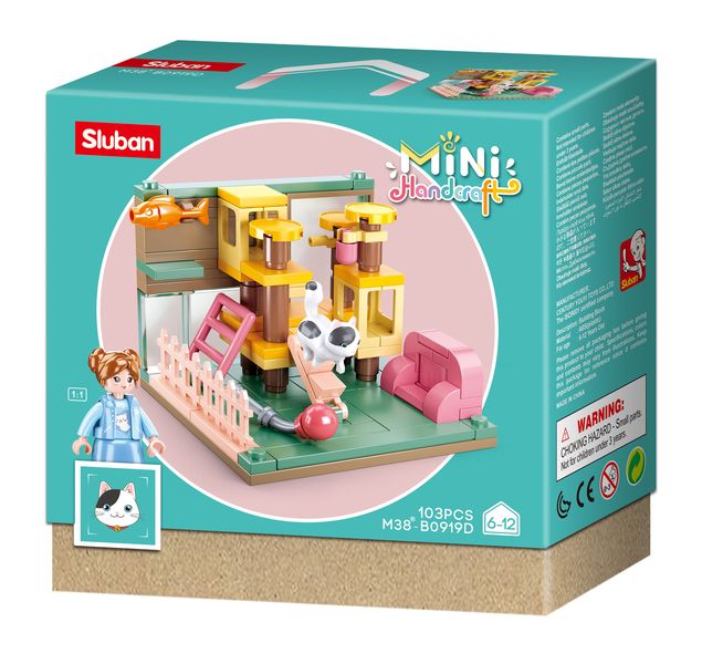 Sluban Mini Handcraft Cat Play Park - 103 Piece