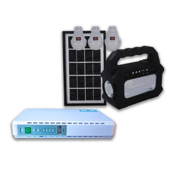 Mini DC UPS and Solar Lighting System Value Pack