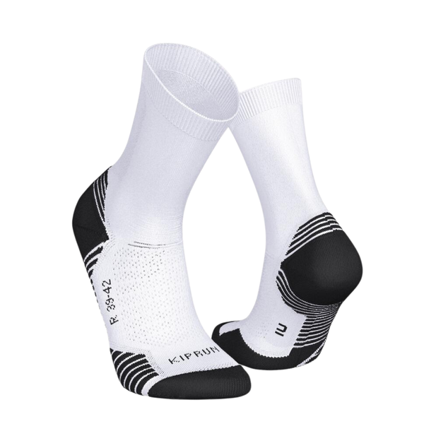 Kiprun Run 500 Thick Mid-Calf Running Socks 2 Pairs