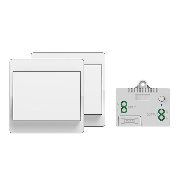 1 Piece Wireless Remote Control Smart Wall Switch-White