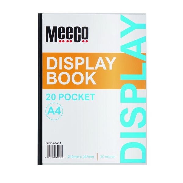 Meeco Econo Display Book 20 Pockets 5 Pack