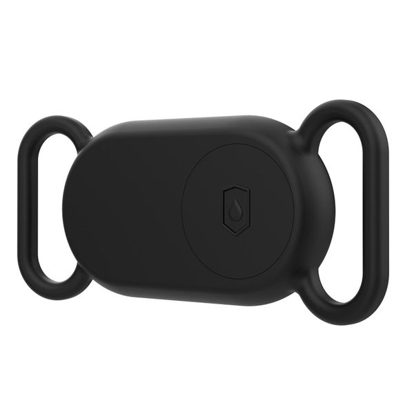 BasicX Galaxy SmartTag 2 Silicone Case - Waterproof Pet Collar Cover, Black