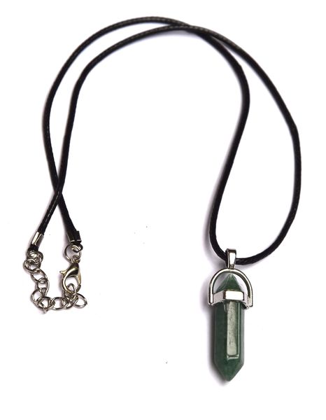 Gemstones Necklaces- Aventurine Stone Bullet