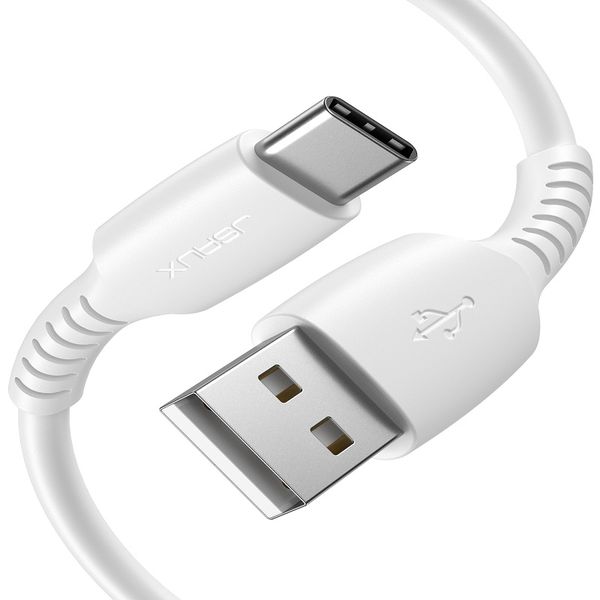 JSAUX White TPE 60W 3A Type C Fast Charging Cable - Type C to USB A