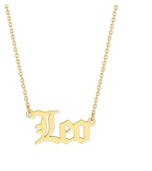 Leo Horoscope Birth Star Sign Zodiac Astrology Necklace Birthday Gift