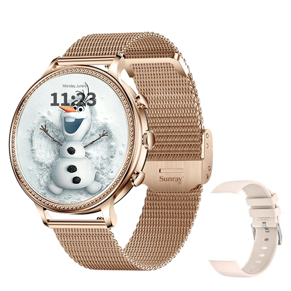 SUNRAY Women's Smartwatch with Dual Straps- Android &amp; iOS Compatible
