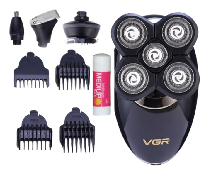Men's USB Shaver, Hair Clipper &amp; Nose Trimmer with added Lip Ice