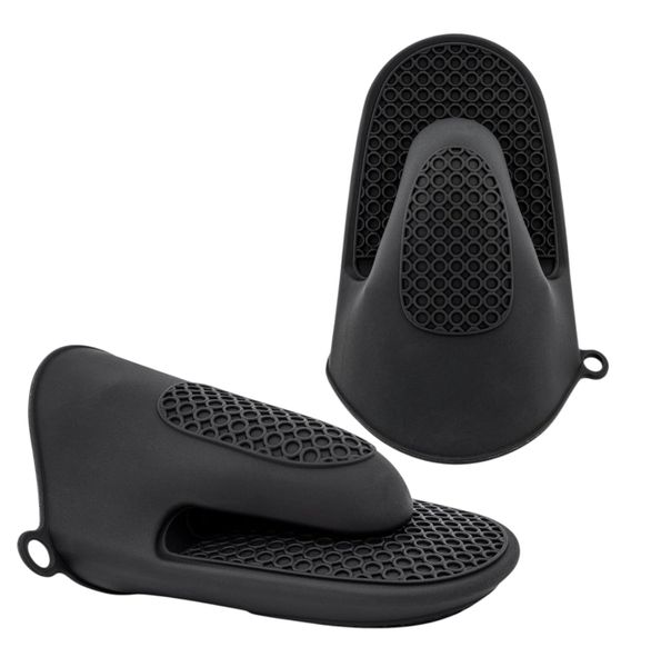 2 Piece - Heat Resistant Silicone Oven Mitts With Non-Slip Grip