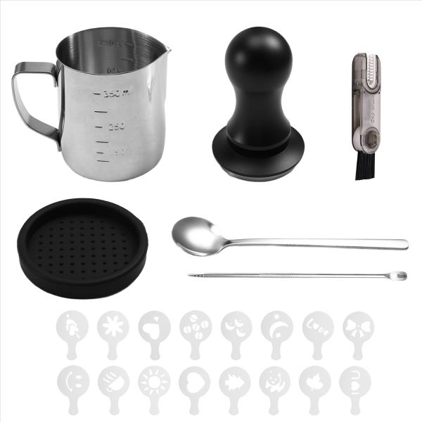 Coffee Tamper Set, Espresso Accessories Kit, with Espresso Tamper 51mm