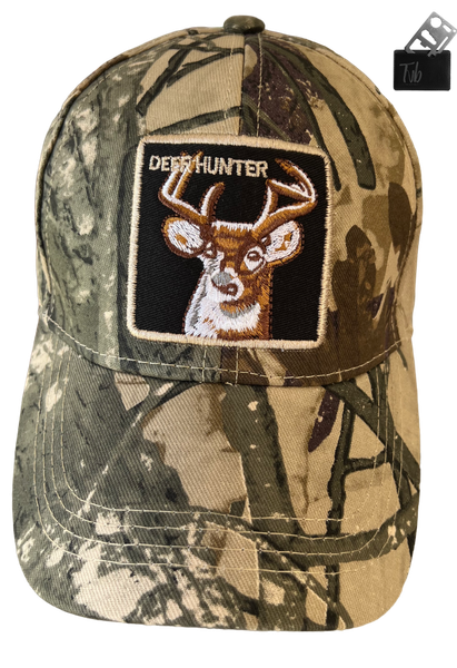 Walk on the Wild Side -with our Camo or Olive Green Deer Hunter Cap
