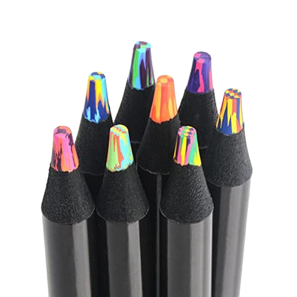 8 Colors Rainbow Pencils Multicolored Pencils for Coloring&amp;Sketching