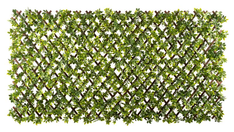 Artificial UV Protected Ivy Expandable PVC Lattice