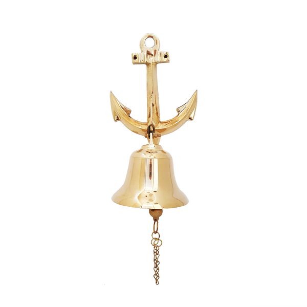 Brass Bell - Anchor with Chain