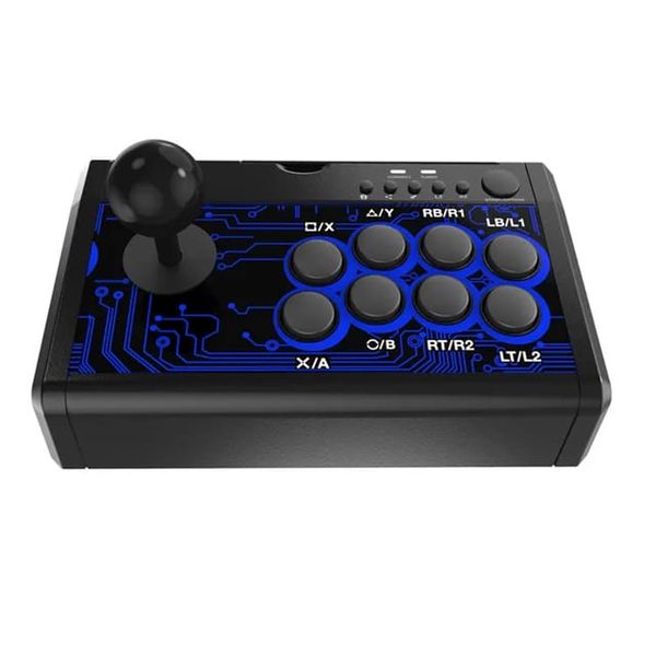 7IN1 USB Wired Arcade Fighting Stick Joystick With Metal Base