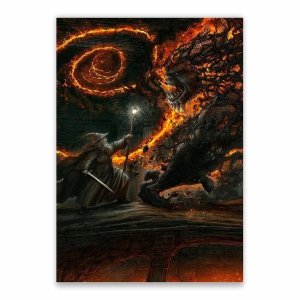 Gandalf Fighting The Balrog Poster - A1