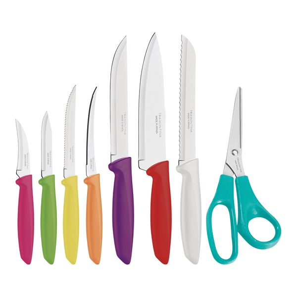 Tramontina Colourful 8 piece Knives Set