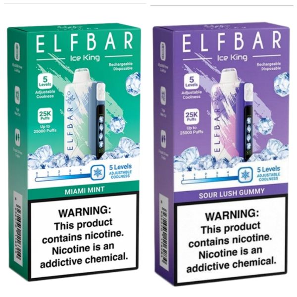 Elf Bar Ice King 25000 Puffs Disposable Vapes - Frankie Combo (Pack of 2)