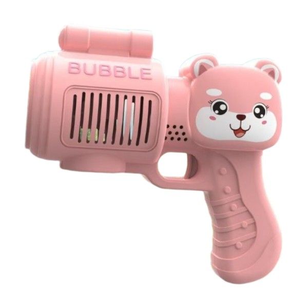 Adorable Handheld Bear Automatic Bubble Gun - Pink