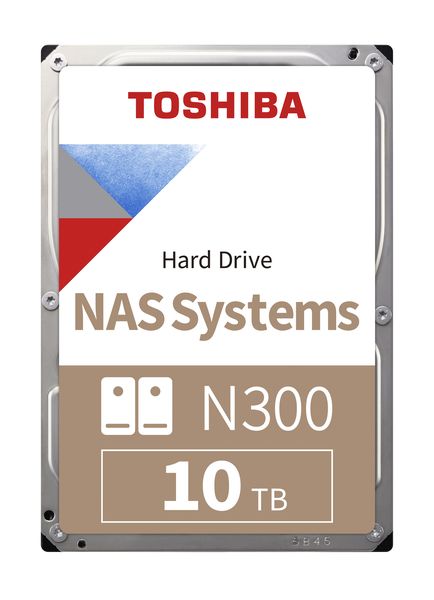 Toshiba N300 NAS Hard Drive 10TB SATA III (512MB/7200RPM)