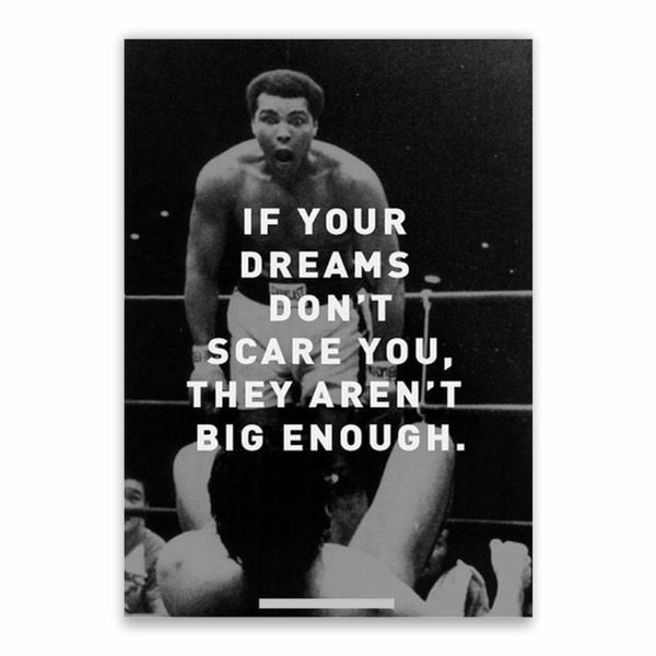 Ali Dream Quote Poster - A1