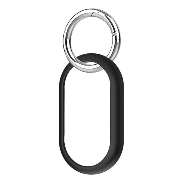 Silicone Bumper Keychain Case compatible with Samsung Galaxy SmartTag2-Blk