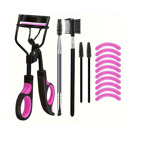 Eyelash Curlers Eyebrow Brush Kit with Lash Curler, Eyelash Comb Separator