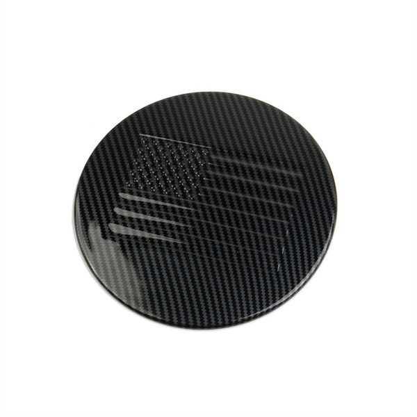 Carbon Fiber Style Fuel Tank Cover Gas Door Molding Compatible with Ford